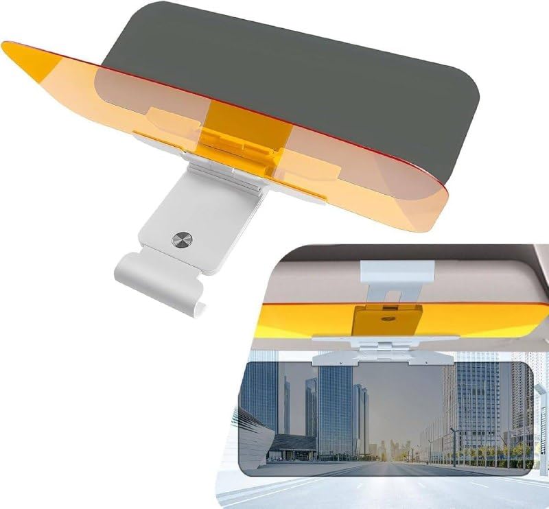 Lupro Car Sun Visor 2 in 1 Windshield for Day & Night Anti-Glare, Anti-Dazzle Driving Mirror Visor - Universal Fit for All Vehicles (Pack of 1) - Image 4