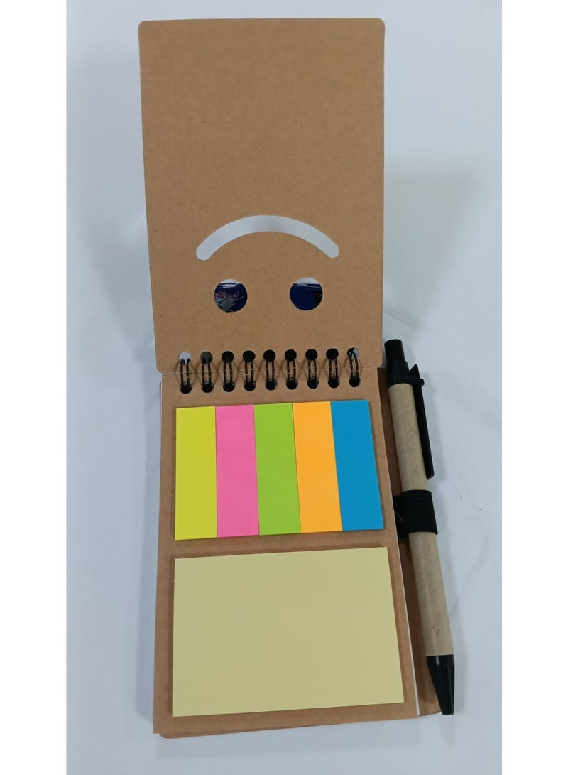 Atket Jx005-1 Note Pad with 5 index pad and yellow pad with pen - Image 2
