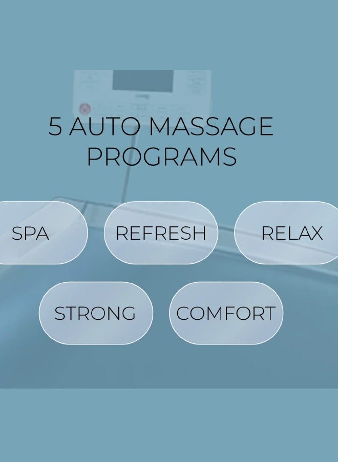 Zero Beyond Wellness ZERO HEALTHCARE Heal Master Massage Chair Full Body Massage with 20 Rollers, 48 Airbags, Heating Therapy, Zero Gravity, Adjustable Footrest, 5 Auto Programs & Premium Leather (Grey) + FREE Clingy Scalp Massager Included - Image 2