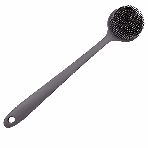 Cinlitek Silicone Body Scrubber - Long Handle Back Scrubber, Shower Exfoliator - Image 1