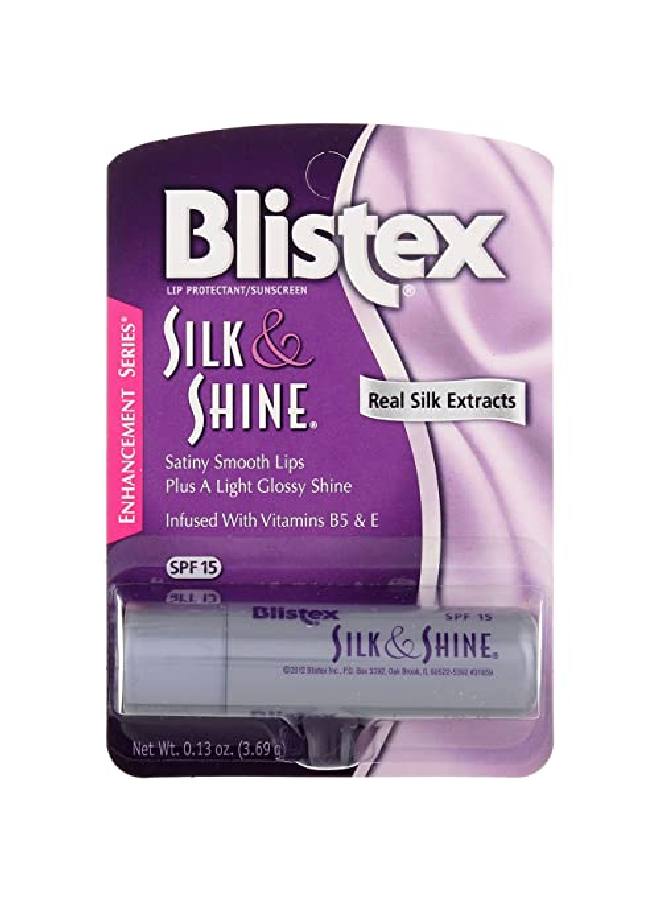 Blistex Silk & Shine Lip Moisturizer 0.13 Oz Pack Of 6 (No Spf) - Image 1