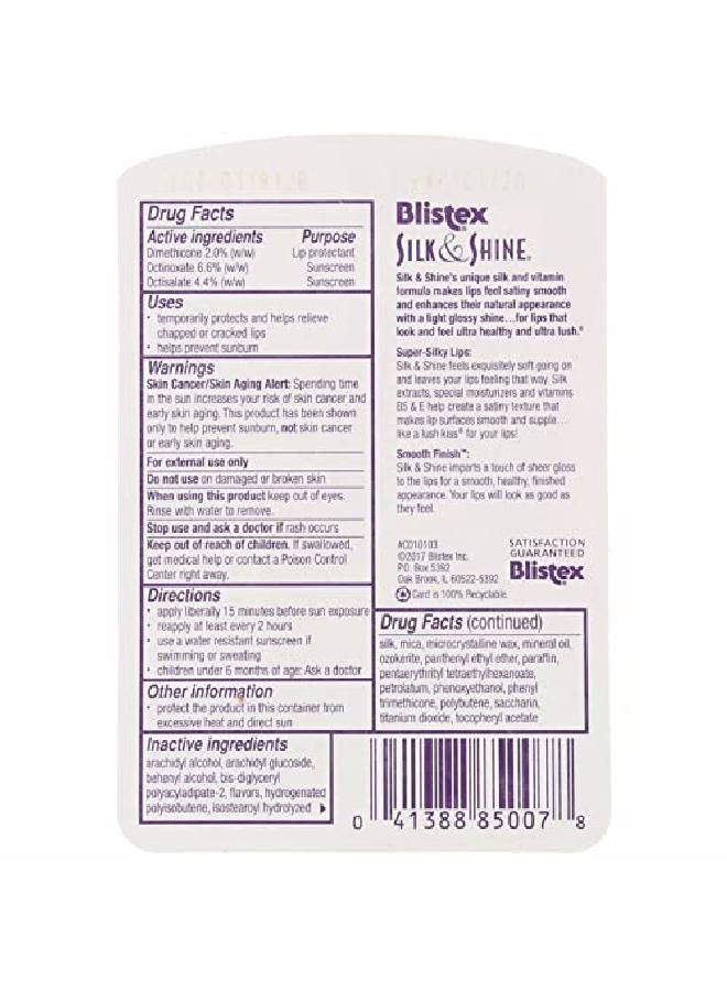 Blistex Silk & Shine Lip Moisturizer 0.13 Oz Pack Of 6 (No Spf) - Image 4