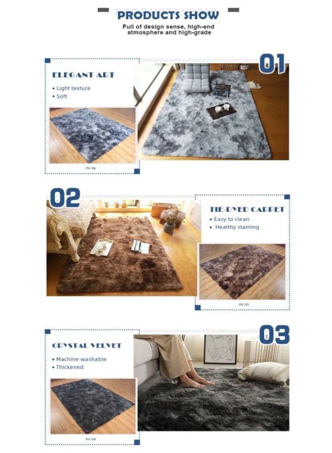 80*160CM Super Soft Rugs Carpets Extra Soft Indoor Carpets Modern Plush Floor Mats Fluffy Rug Plush Decorative Rug for Indoor Home Floor Carpet  - Image 3