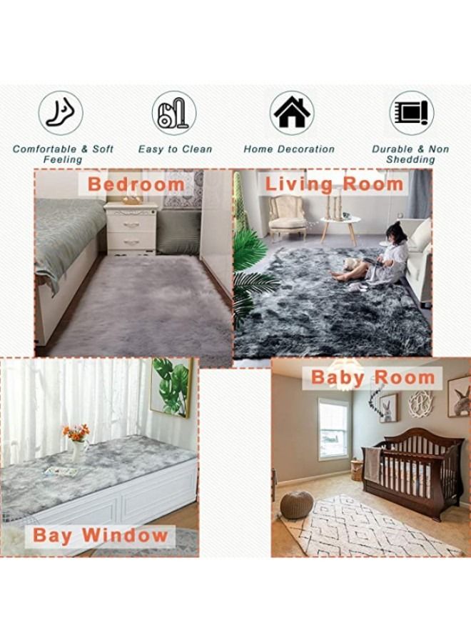 80*160CM Super Soft Rugs Carpets Extra Soft Indoor Carpets Modern Plush Floor Mats Fluffy Rug Plush Decorative Rug for Indoor Home Floor Carpet  - Image 5