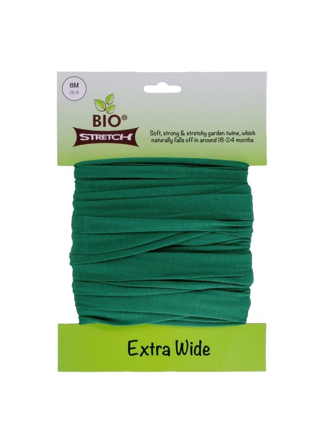 Biostretch Bio-Stretch Extra Wide Soft Garden Ties - Sturdy and Elastic Support for Large Plants and Young Trees - Cuttable Garden Wire for Home and Professional Use (8m / Green) - Image 1