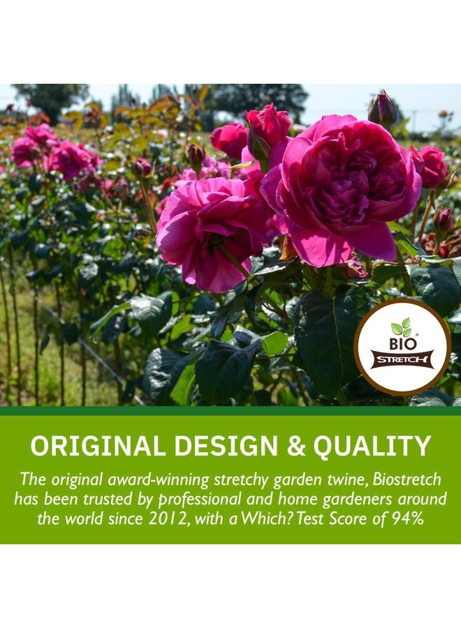 Biostretch Bio-Stretch Extra Wide Soft Garden Ties - Sturdy and Elastic Support for Large Plants and Young Trees - Cuttable Garden Wire for Home and Professional Use (8m / Green) - Image 4