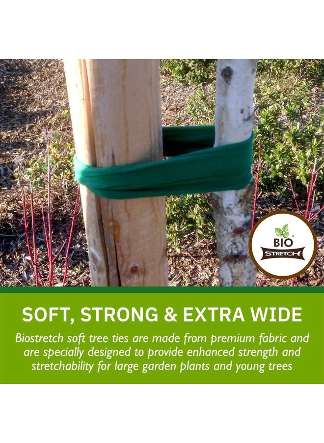 Biostretch Bio-Stretch Extra Wide Soft Garden Ties - Sturdy and Elastic Support for Large Plants and Young Trees - Cuttable Garden Wire for Home and Professional Use (8m / Green) - Image 2