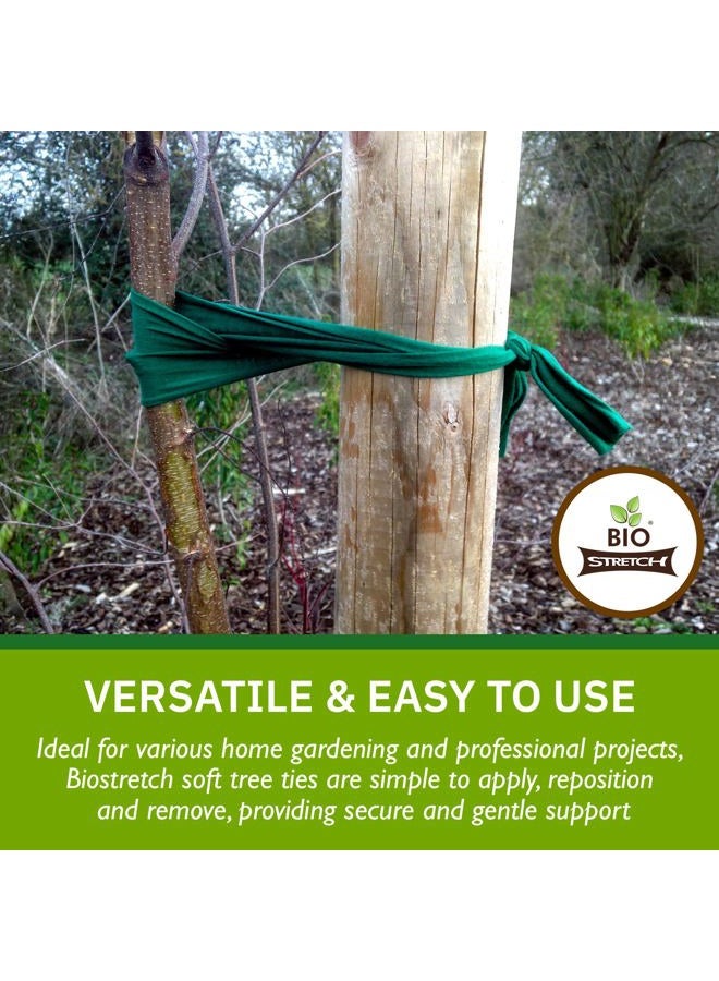 Biostretch Bio-Stretch Extra Wide Soft Garden Ties - Sturdy and Elastic Support for Large Plants and Young Trees - Cuttable Garden Wire for Home and Professional Use (8m / Green) - Image 5