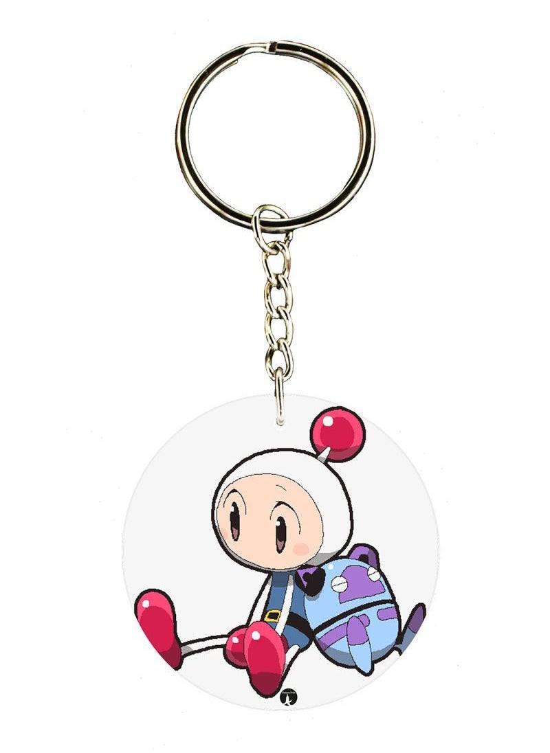 RKN - The Video Game Bomber Man Printed Keychain - Image 1