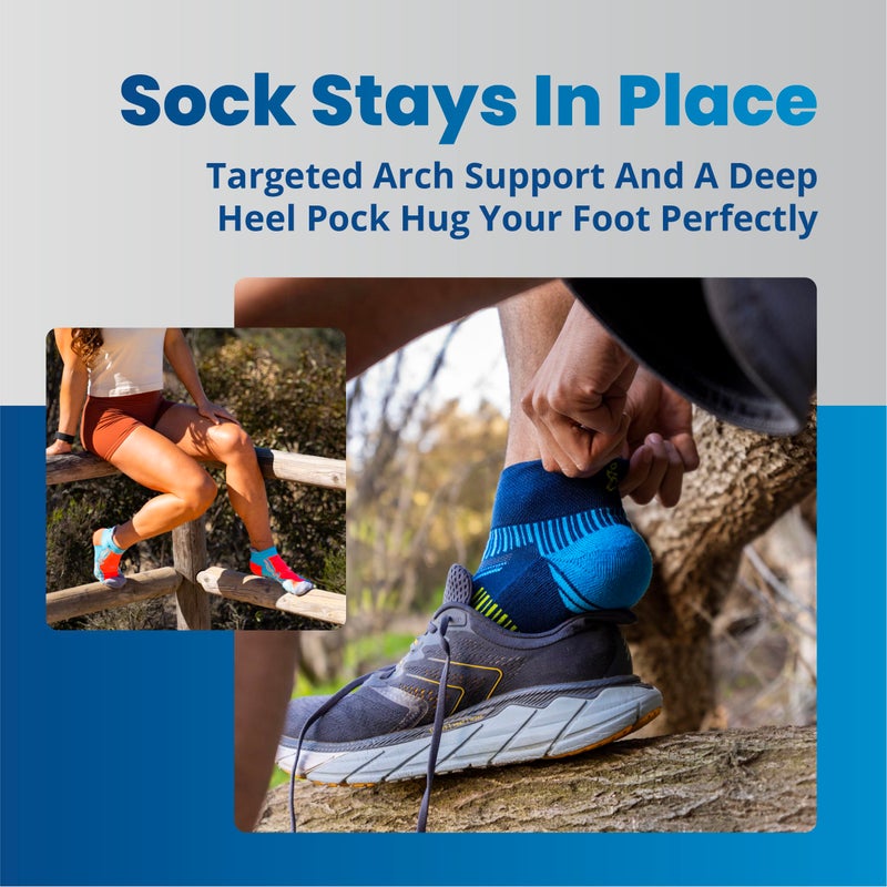 Balega Enduro Arch Support Performance Quarter Athletic Running Socks for Men and Women (1 Pair), Black, Medium - Image 5