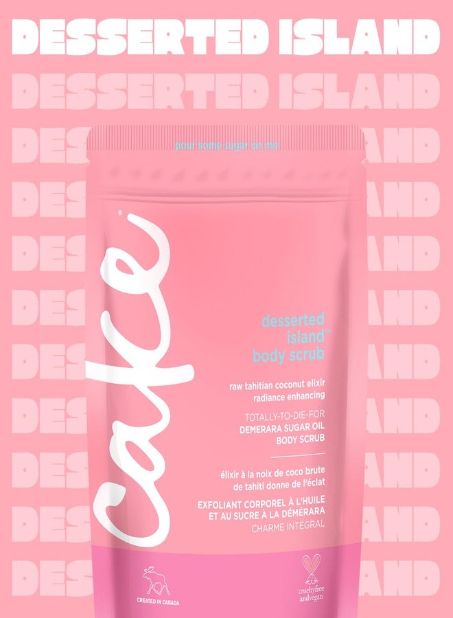 Cake Beauty Desserted Island Vegan Body Sugar Scrub - Shea Butter, Demerara Sugar & Coconut Oil - Gentle Exfoliating Hand, Leg, Foot & Body Sugar Soap Scrub & Moisturizing Shower Wash for Women - Image 2