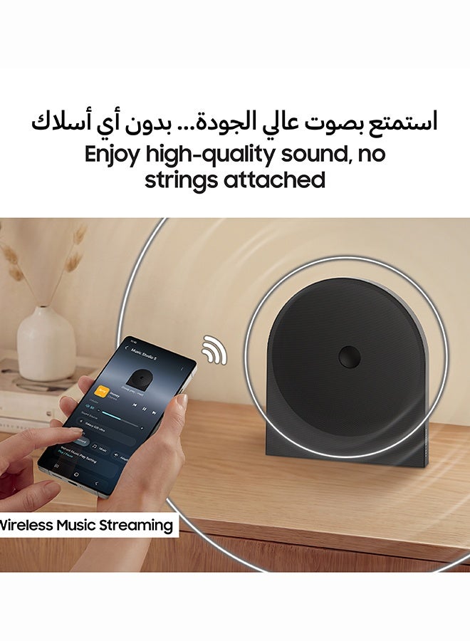 سامسونج Samsung, LS50H wifi Speaker, 2Ch, wireless Dolby Atmos, Q-Symphony, Spotify Tap HW-LS50H/SA black - Image 5