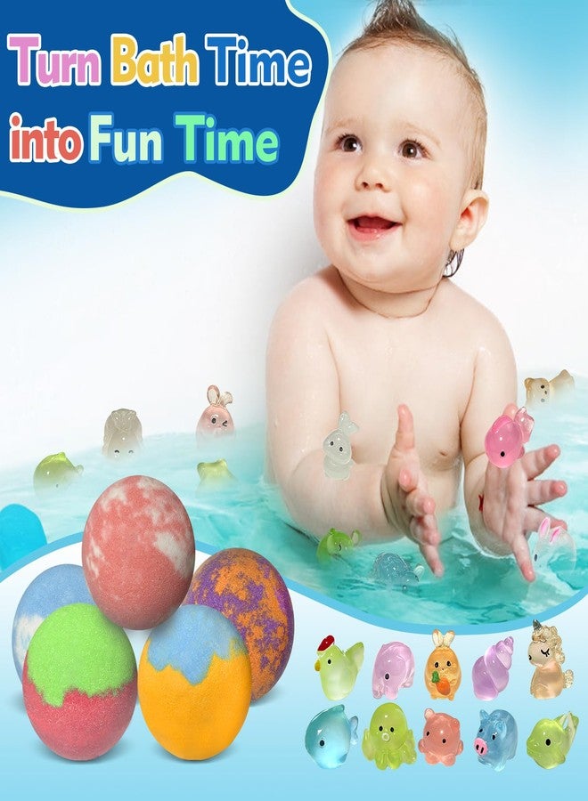 Santrela Bath Bombs for Kids with Surprise Inside, 30 Pack Kids Bath Bombs with Toys Glow in The Dark, Child-Safe Colorful Bubble Fizz Bath Ball Gift Set for Easter Egg, Birthday,Christmas - Image 3