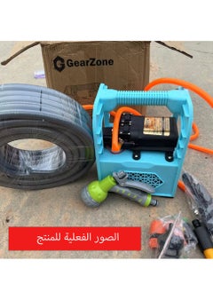 جيرزون مضخة مياه محمولة مع بطارية ليثيوم، مضخة مياه محمولة قابلة لإعادة الشحن / أدوات حديقة كهربائية مدمجة لإزالة الأعشاب الضارة وآلة غسيل السيارات  - Image 3