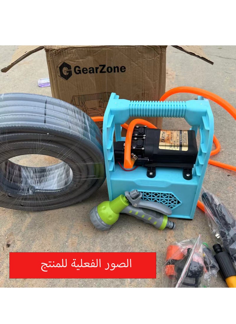 GearZone Portable Water Pump with Lithium Battery, Portable Rechargeable Water Pump / Electric Garden Tools Compact Weeding Pesticide & Car Washing Machine  - Image 3