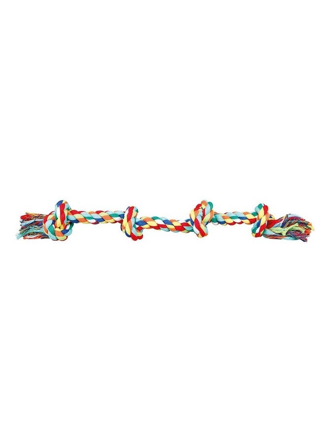 Durable Hand Braided Indestructible 4 Knot Rope Toy For Aggressive Chewers Dogs And Puppy (Medium) - Image 3