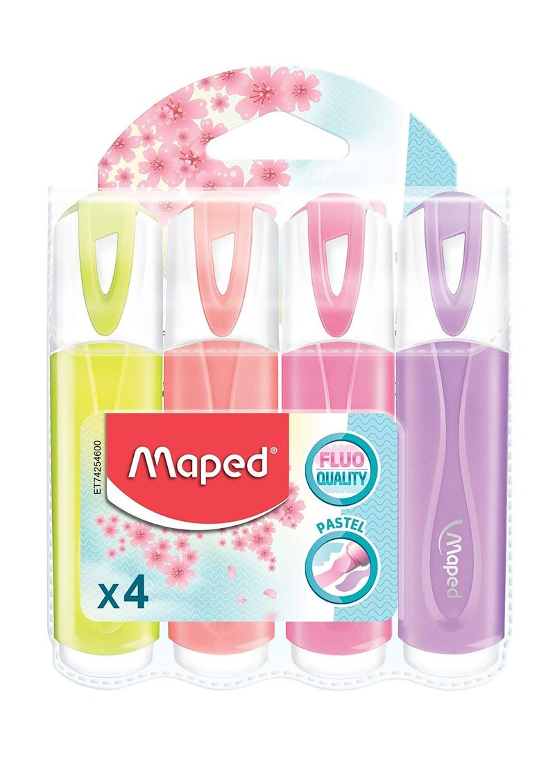 Maped علامات تمييز بألوان باستيل 4 قطع متعددة الألوان - Image 1