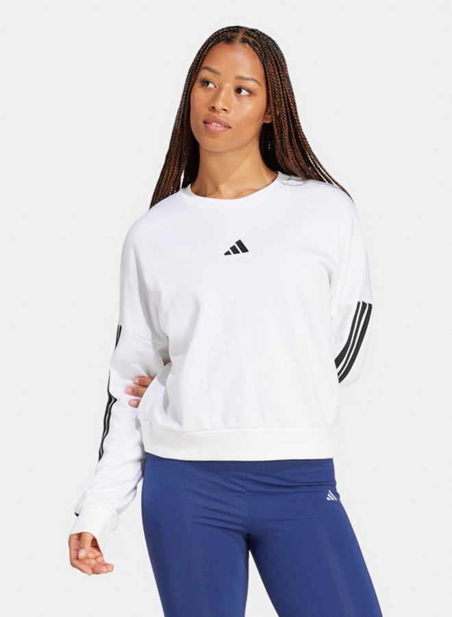 Adidas Essentials 3-Stripes French Terry Sweatshirt - Image 1