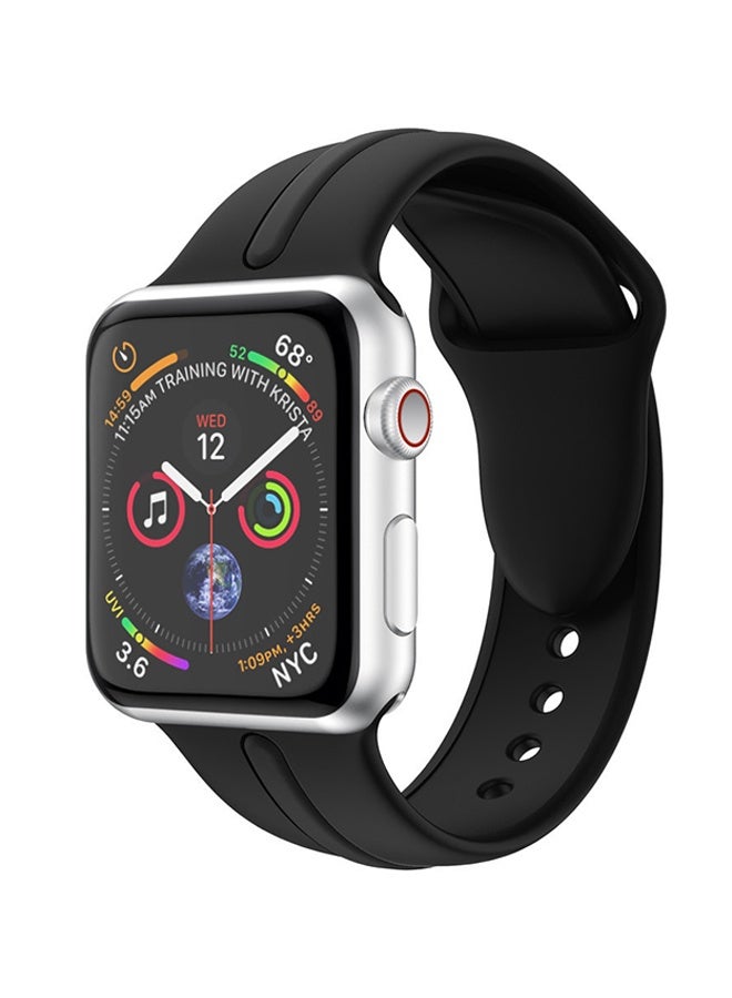 Beauenty Replacement Band Strap For Apple Watch Series Black - Image 4