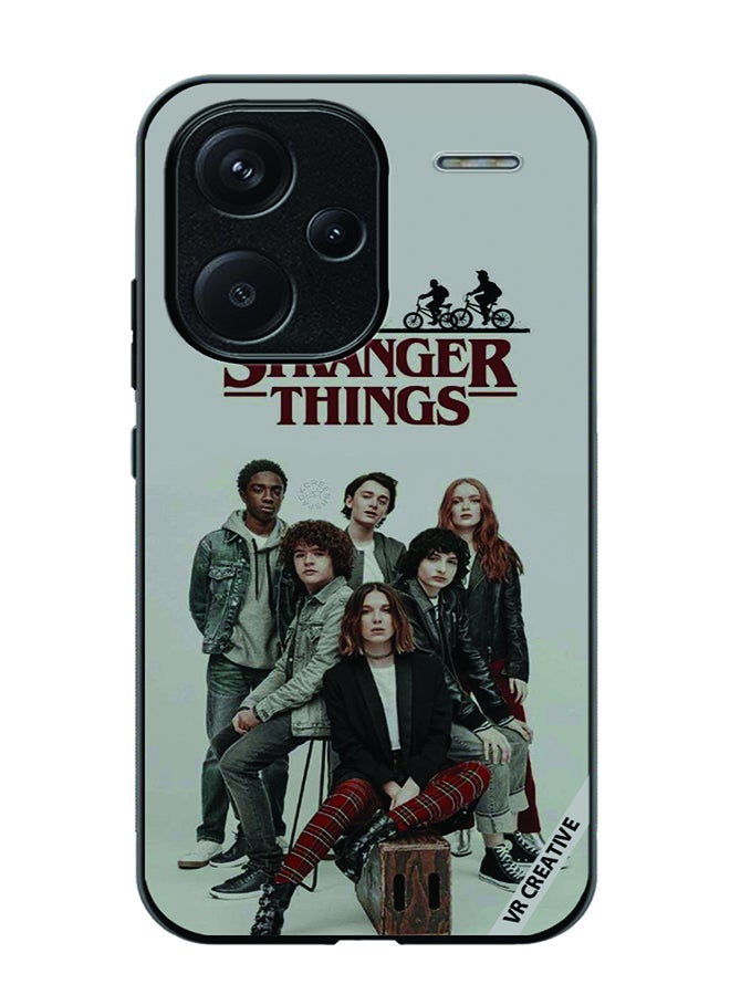 VR CREATIVE Protective Case Cover For Xiaomi Redmi Note 13 Pro Plus Strangers Thing Design Multicolour - Image 1