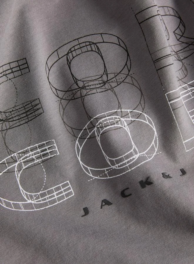 JACK & JONES Jack & Jones JCofusion Crew Neck Printed T-Shirt