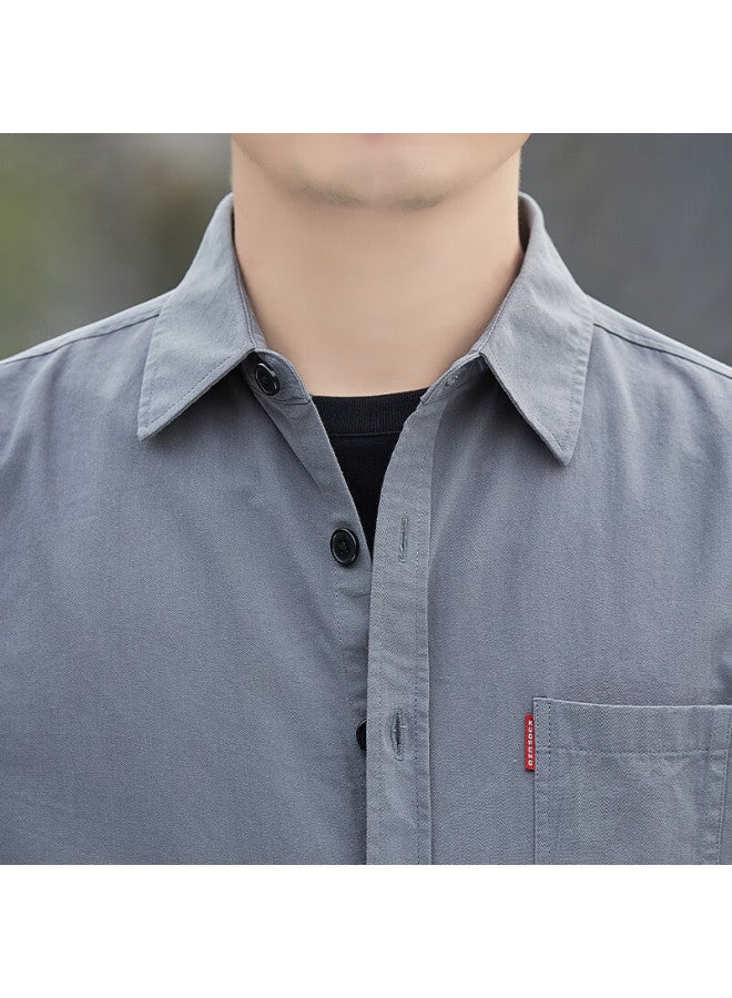 Tucano Men's Summer Pure Cotton Comfortable Seven-quarter Sleeve Solid Color Loose-fit Fashion Top Men's Wear Black 2XL - Image 2