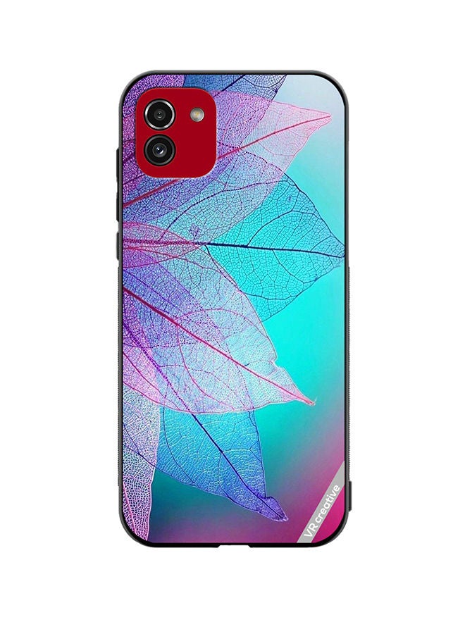 VR CREATIVE Protective Case Cover For Samsung Galaxy A03 Flower Design Multicolour - Image 1