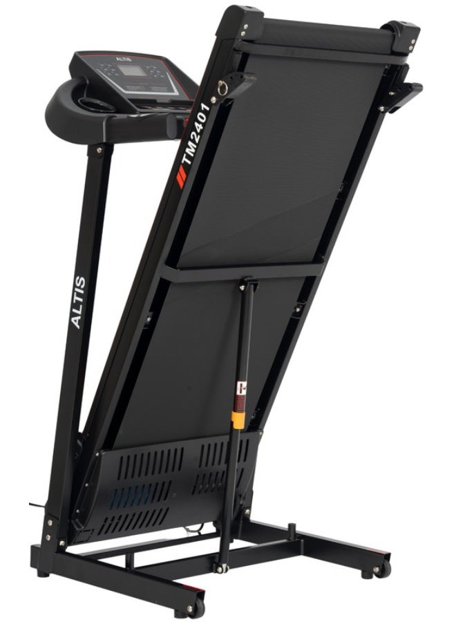 Altis Fitness TM2401L (3 Hp Peak) Automatic Motorised Treadmill for Home Use | Speed-12Km/Hr | Max User Weight 100 Kg | Manual Incline | Installation Video Assistance | Warranty 1 Year Running belt| W400xL1170mm - Image 4