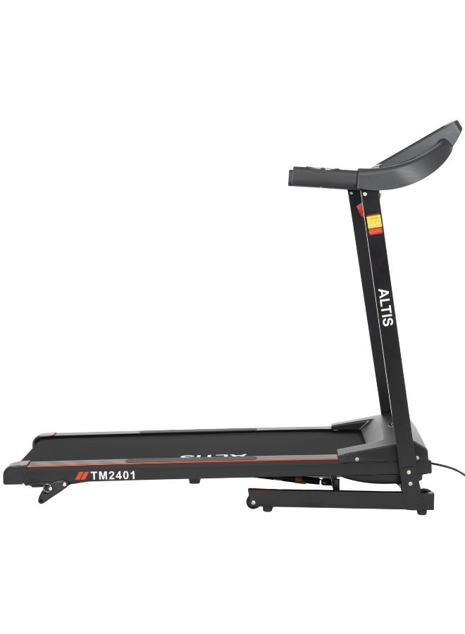 Altis Fitness TM2401L (3 Hp Peak) Automatic Motorised Treadmill for Home Use | Speed-12Km/Hr | Max User Weight 100 Kg | Manual Incline | Installation Video Assistance | Warranty 1 Year Running belt| W400xL1170mm - Image 5