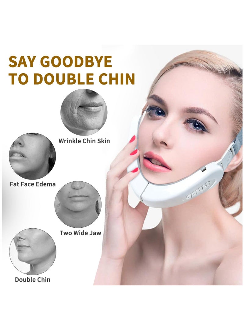 Loquat Electric Intelligent V-Shape Face Shaping Massager, Double Chin Reducer, Anti Aging Wrinkles Chin Slimming V Line Face Lifting Machine, Improve Facial Contour and Skin - Image 4