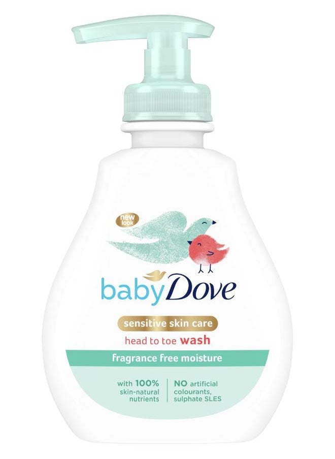 Dove Baby Dove Sensitive Moisture Fragrance-Free Head to Toe Wash 400ml 