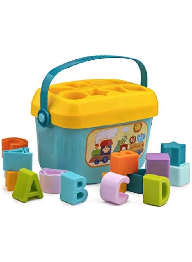 لعبة الطفل الصغير: فرز الشكل مع ABC وقطع الشكل ، لعبة فرز للتنمية ، الأطفال 18 شهرا + - Image 2