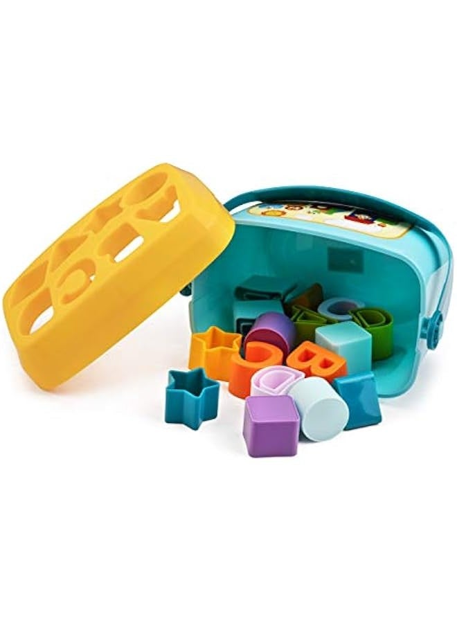 لعبة الطفل الصغير: فرز الشكل مع ABC وقطع الشكل ، لعبة فرز للتنمية ، الأطفال 18 شهرا + - Image 4