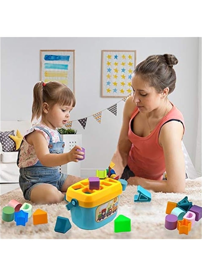 لعبة الطفل الصغير: فرز الشكل مع ABC وقطع الشكل ، لعبة فرز للتنمية ، الأطفال 18 شهرا + - Image 5