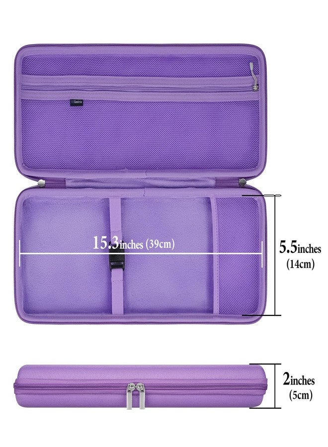 Geekria Keyboard and Mouse combo Case, Hard Shell Travel Carrying Bag for Compact 84 Key Low Profile Gaming Keyboard, Compatible with Logitech POP Keys, Nuphy Air75, LOFREE Flow84 (Purple) - Image 3