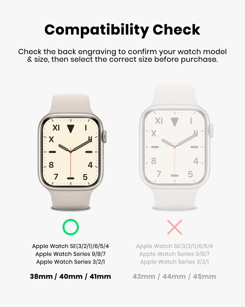 amBand Compatible with Apple Watch Series 9/8/7/(SE 3/SE 2/SE)/3/6/5/4/3 Bands Clear for Women 41mm/40mm/38mm with Case, Nice Cute Crystal Strap with Jelly Bumper Protective Cover for iWatch 41/40 mm - Image 2