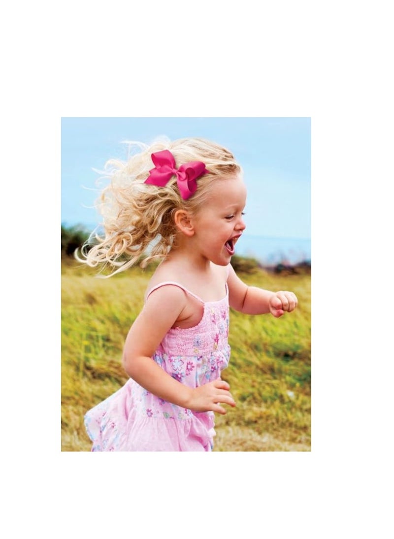 ORiTi رباط شعر كلاسيكي للبنات مع مشبك وي ستاي بلفافة بسيطة، خيارات متعددة من الألوان والأحجام لجميع أنواع الشعر، مصنوع يدويًا - Image 3