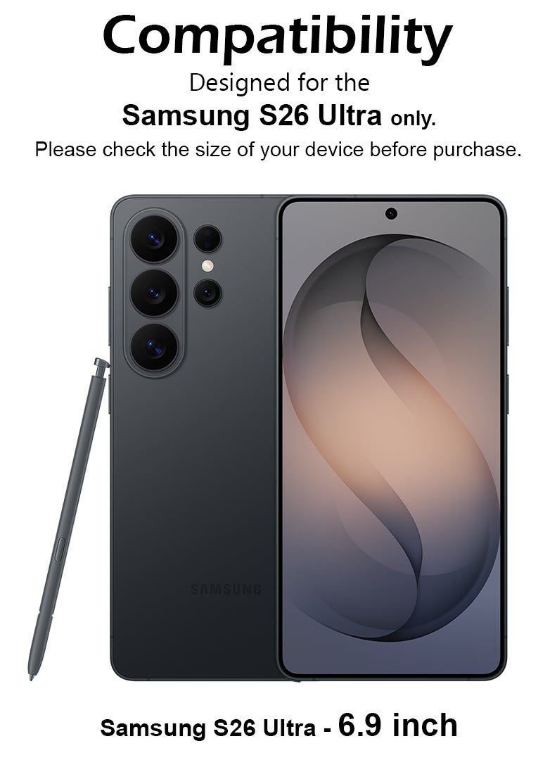 Case Up Screen Protector For Samsung Galaxy S26 Ultra 9H Hardness Tempered Glass Film, Bubble Free Easy Installation, Full Coverage, Finger Print Unlock, Anti Scratch And Touch Sensitive - Image 2