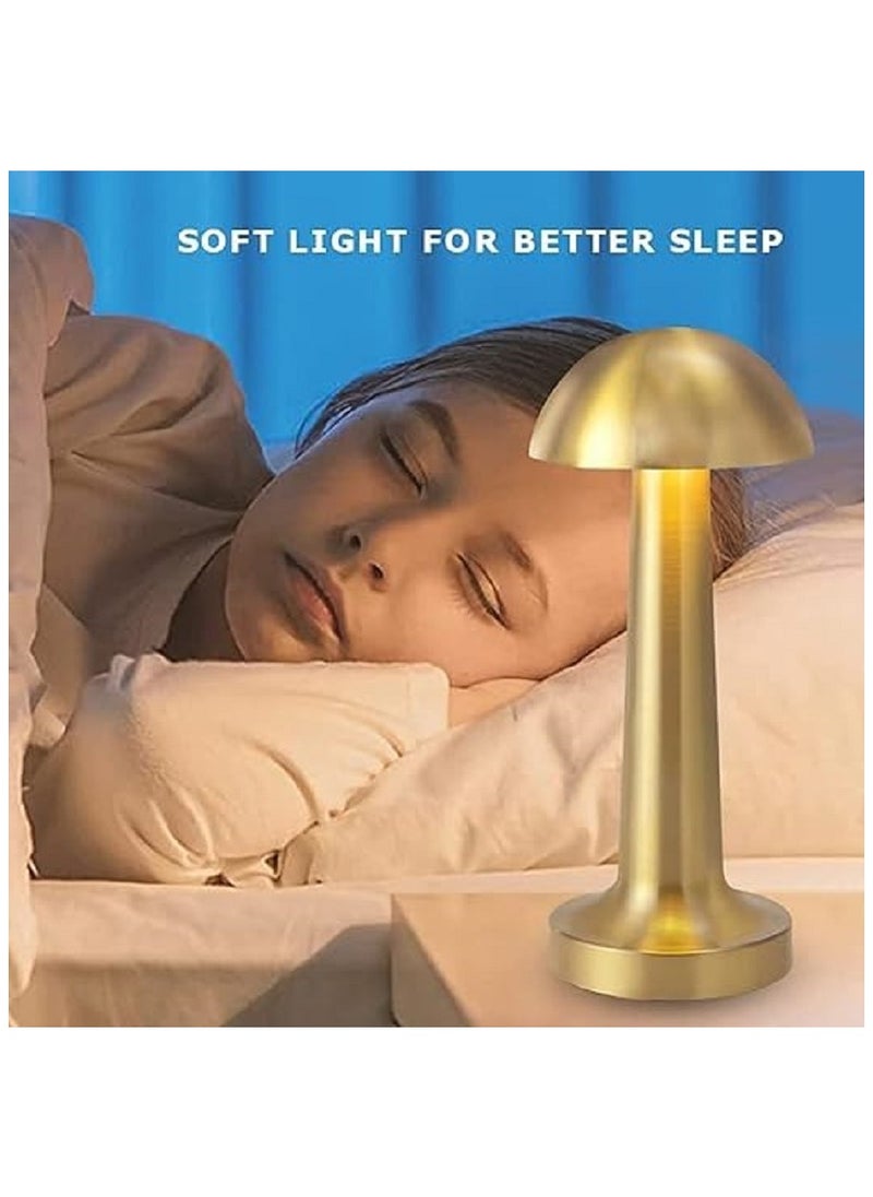PRIMO PLUS - Cordless Lamp,Mushroom Lamp,Portable LED Table Lamp with Touch Dimmable,1800MAH Rechargeable Battery Operated Lamp,Night Light for Kids Nursery,Nightstand Lamp,Bedside Lamp - Image 1