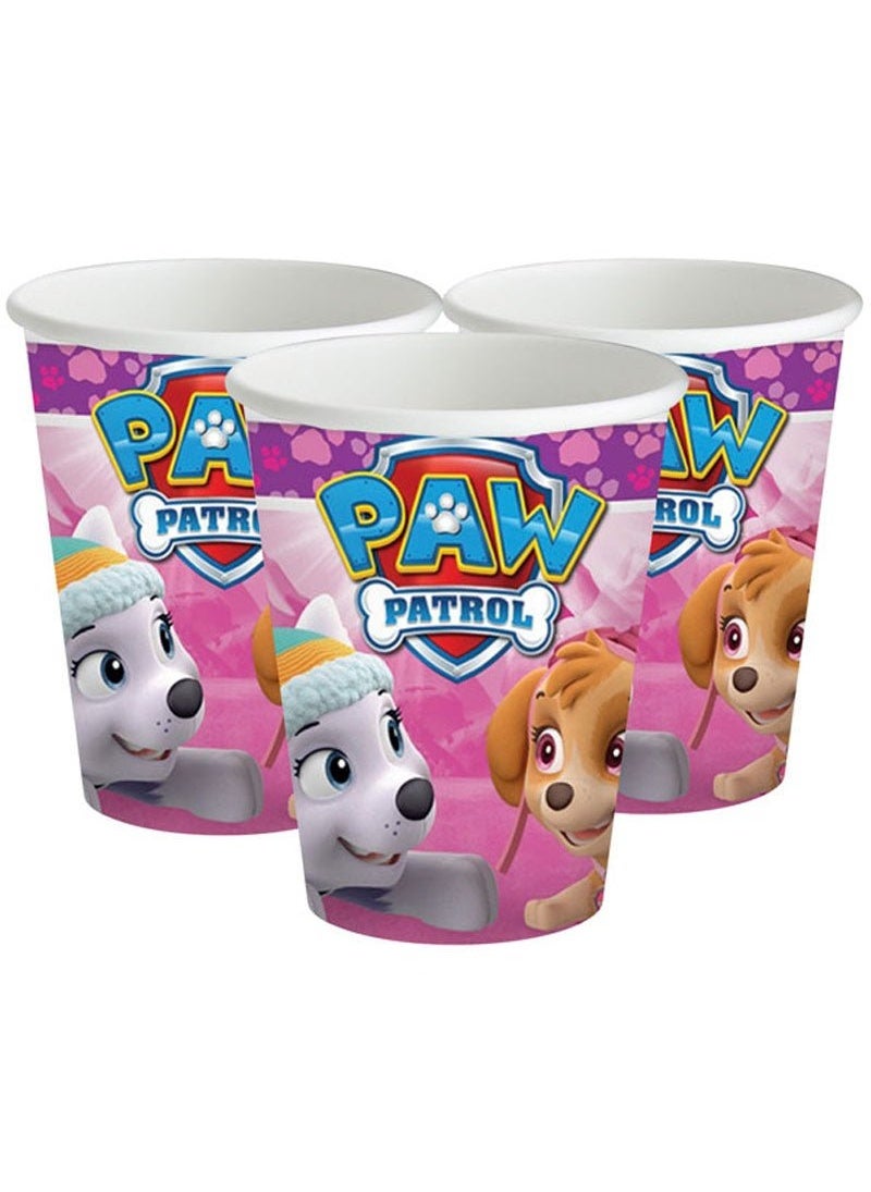 أكواب ورقية للاستخدام مرة واحدة من باو باترول، متعددة الألوان، سعة 266 مل، عبوة من 8 قطع