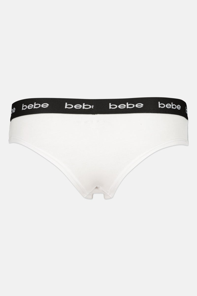 bebe Women 3 Packs Brand Logo Thong Set, Multicolor - Image 5