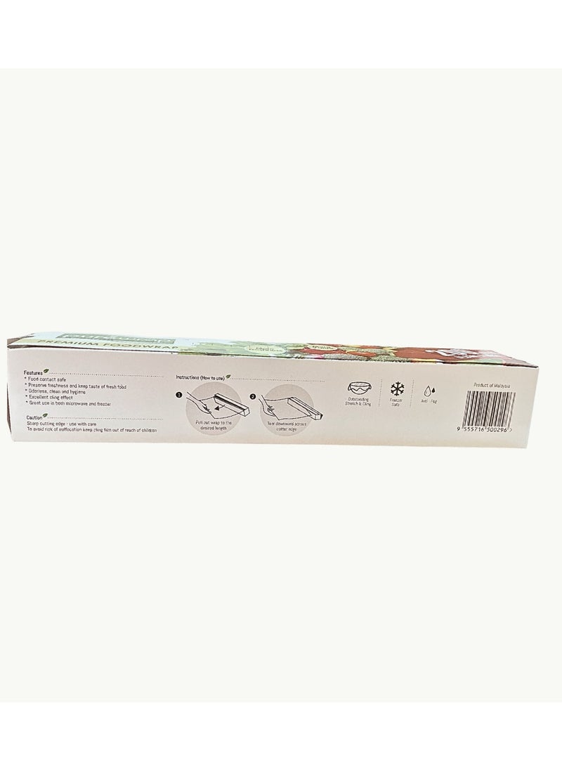 Nice Pack Cling Plus Plastic Wrap, 100 Sq Ft, 1 Count (Pack of 1)  - Image 2
