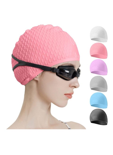 Silicone Swim Cap With High Performance Material And Hydrodynamic Shape One Size Fits All For Adults