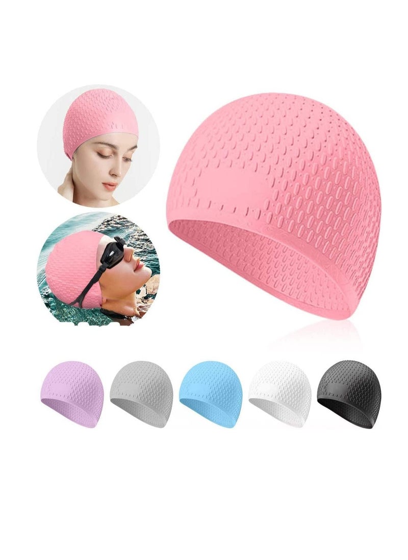 Silicone Swim Cap With High Performance Material And Hydrodynamic Shape One Size Fits All For Adults