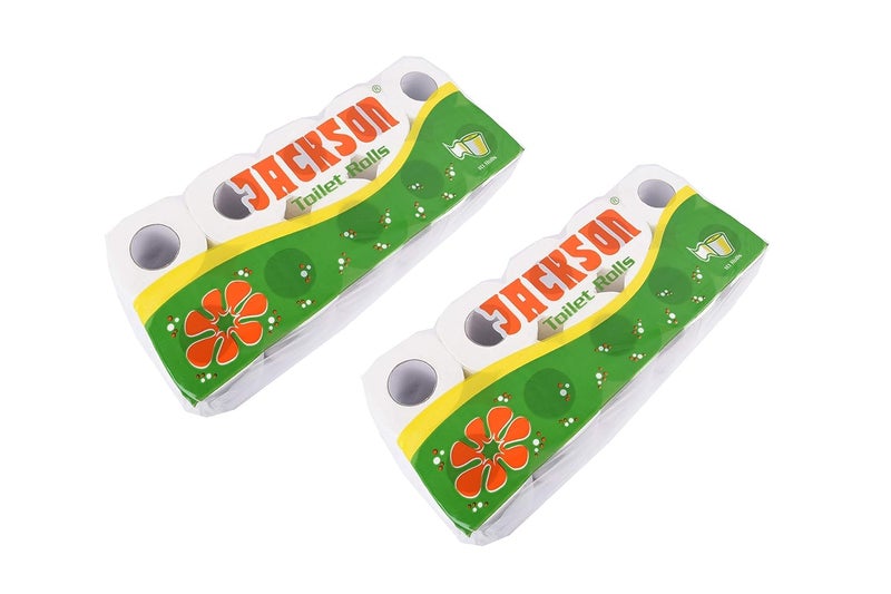 Jackson Toilet Paper 2 Ply (Pack of 20 Rolls) 270+ Tissue Paper Pulls/Roll Guaranteed! - 5400+ Tissue Pulls - Image 1