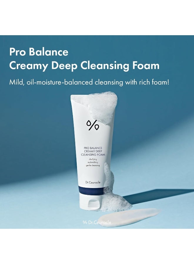 Dr. Ceuracle Pro Balance Creamy Cleansing Foam 150ml | Infused With Probiotics | Deep Cleansing & Hydrating Face Wash, 5.07 fl oz - Image 2