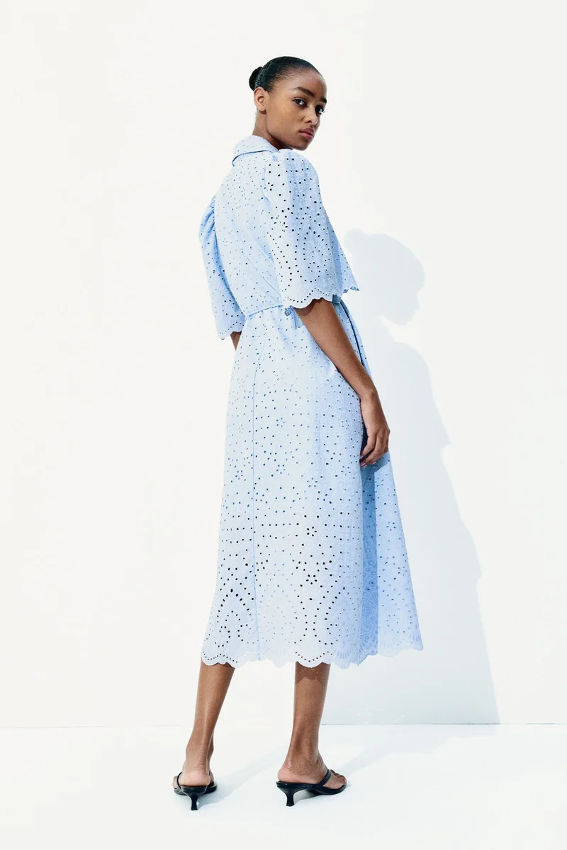 H&M Broderie anglaise shirt dress