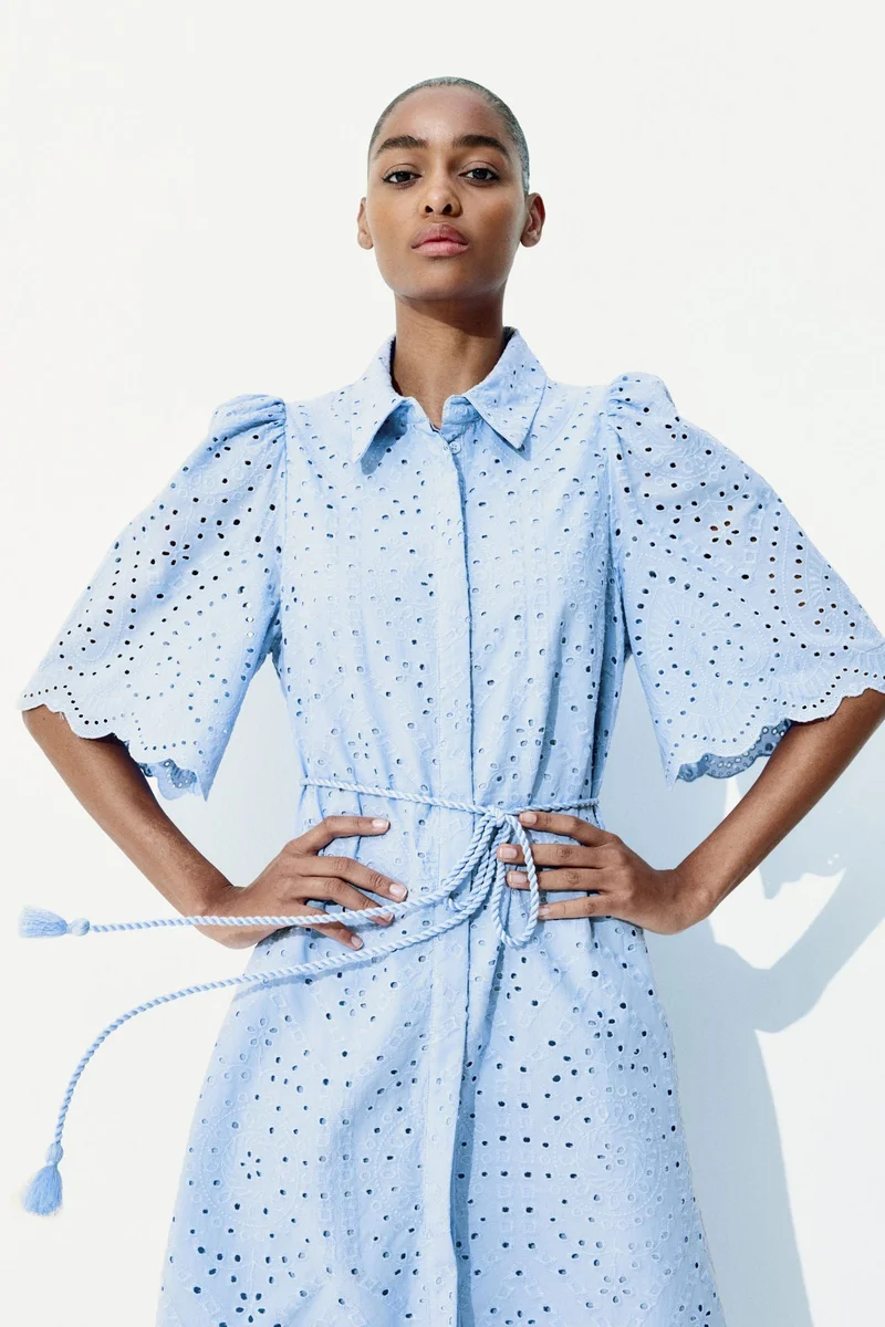 H&M Broderie anglaise shirt dress