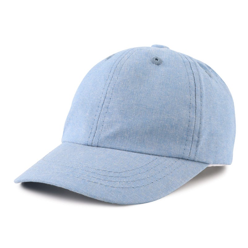 Summer Toddler Baseball Hat Outdoor Infant Baseball Cap Cotton Baby Boy Sun Hats 3M8Y 46cm Light Blue