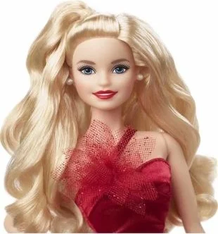 باربي 2022 Happy New Year Doll / Blonde Original New Model Christmas Doll, Holiday